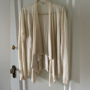 MaxMara Linen Cream Shawl Cardigan